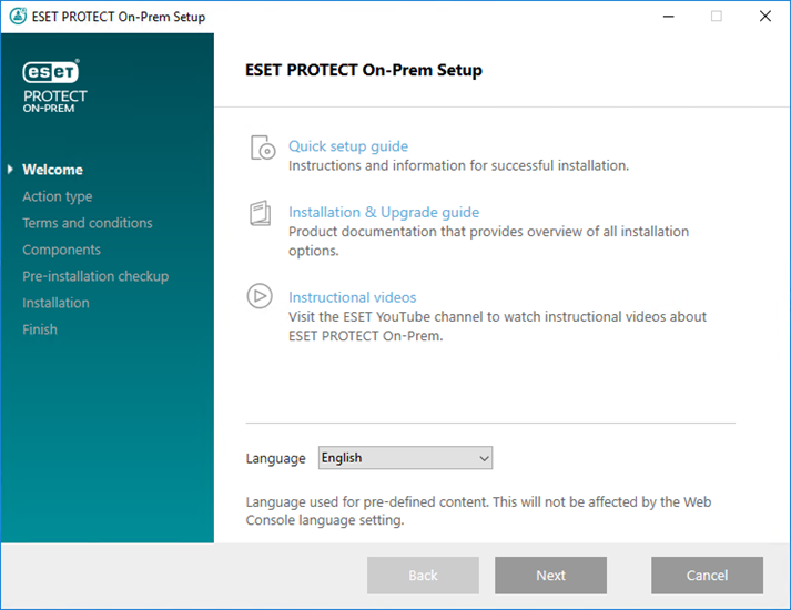 با زدن دکمه next نصب را شروع کنید