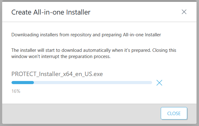 با انتخاب نسخه، یک دیالوگ باکس مانند تصویر بالا باز شده که روند دانلود فایل های مورد نیاز از سرور های eset را نمایش می دهد.