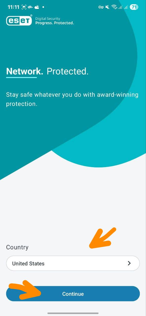 کشور را بر روی ایالات متحده آمریکا قرار دهید.