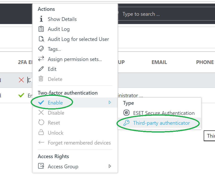 گزینه فعال سازی Enable را کلیک کرده و سپس گزینه برنامه ثالت Third-party authenticator را انتخاب کنید.سپس از شما تاییدیه گرفته می شود بر روی گزینه enable در پیام کلیک کنید.حالا باید با زدن گزینه Logout در گوشه سمت چپ در بالای صفحه از حساب کاربری خارج شوید.